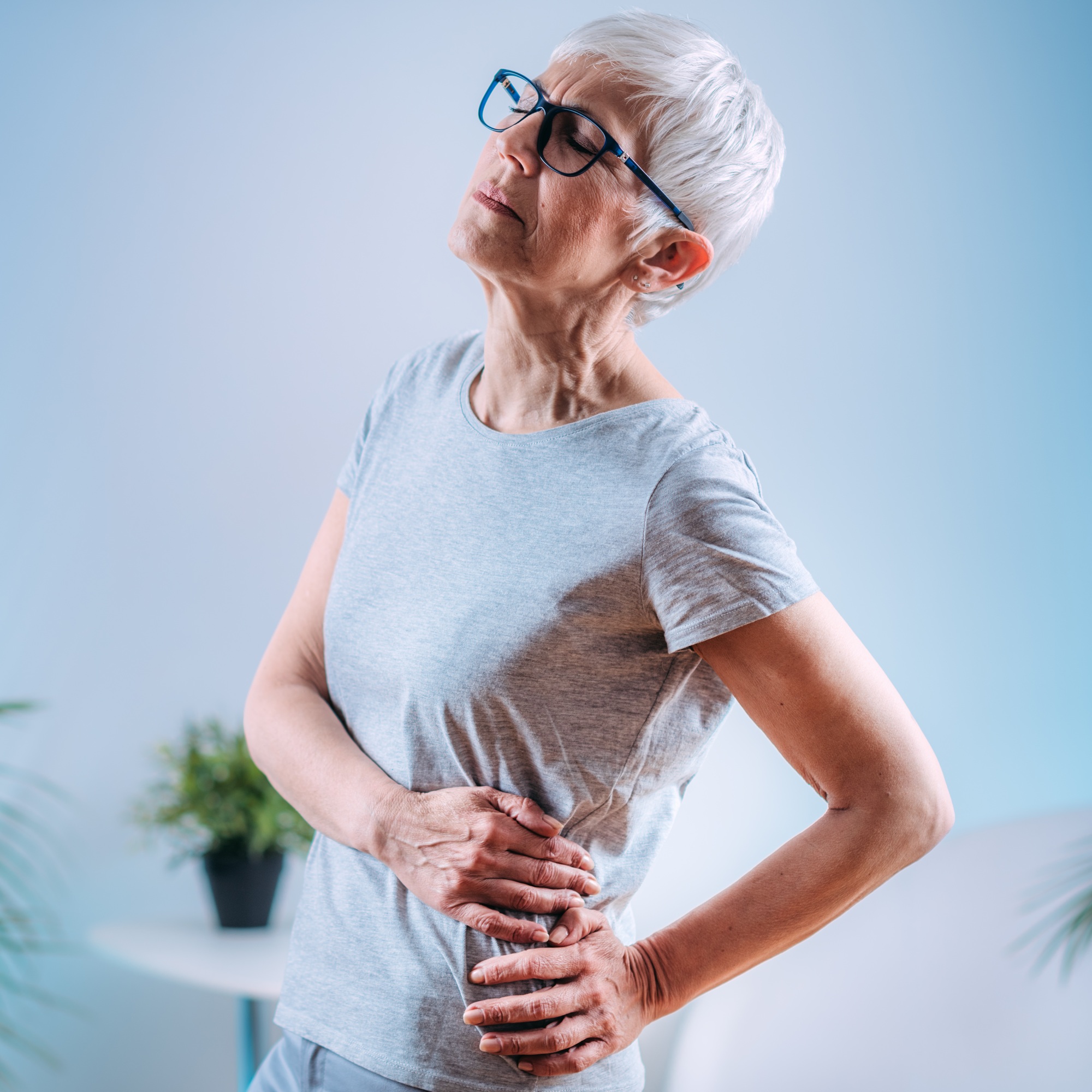 Pain in Lower Back. Sciatica Nerve Pain.