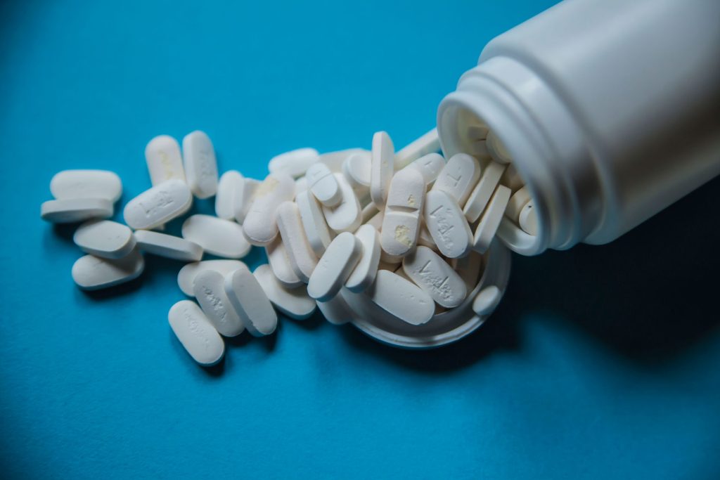 White tablets.