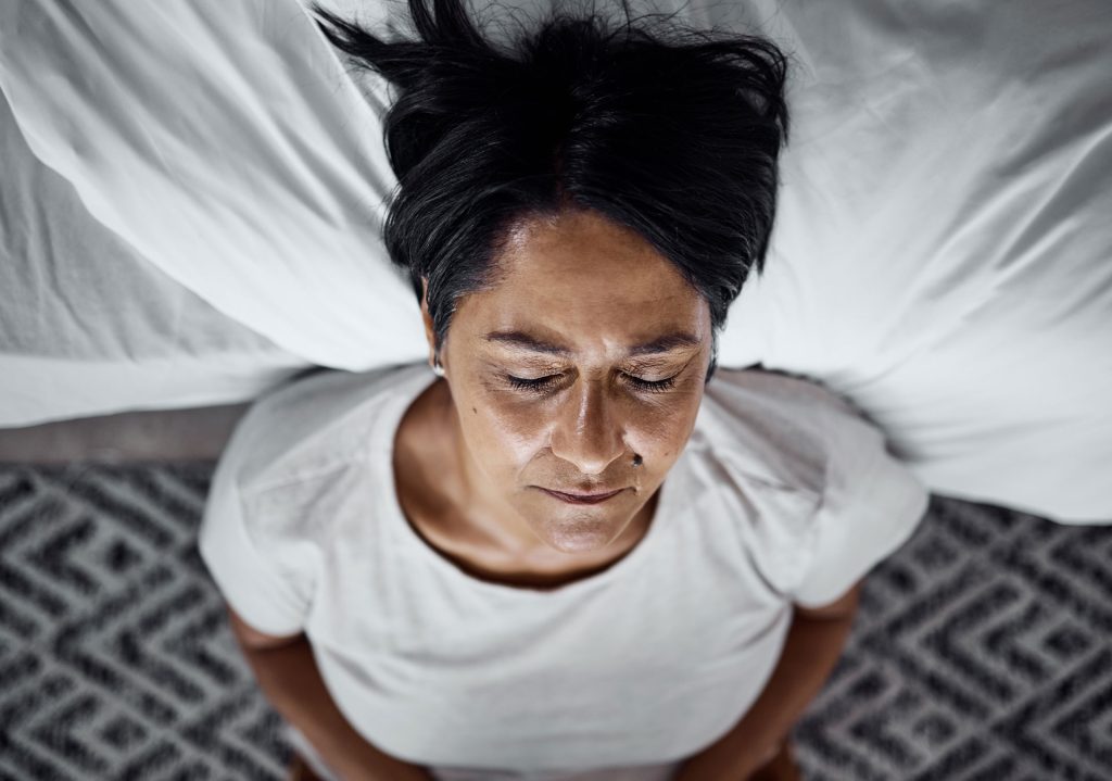 Depressed woman.