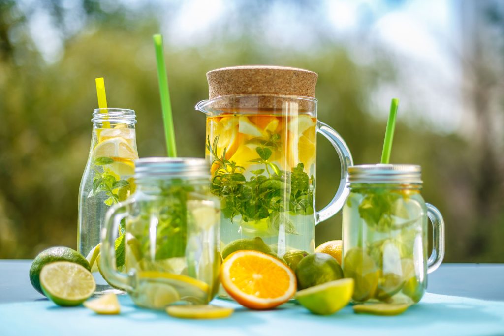 Detox drinks.