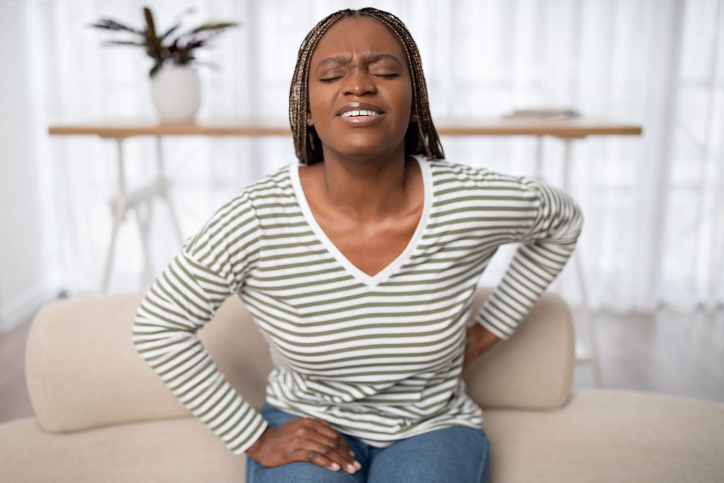 Woman with chronic pain.