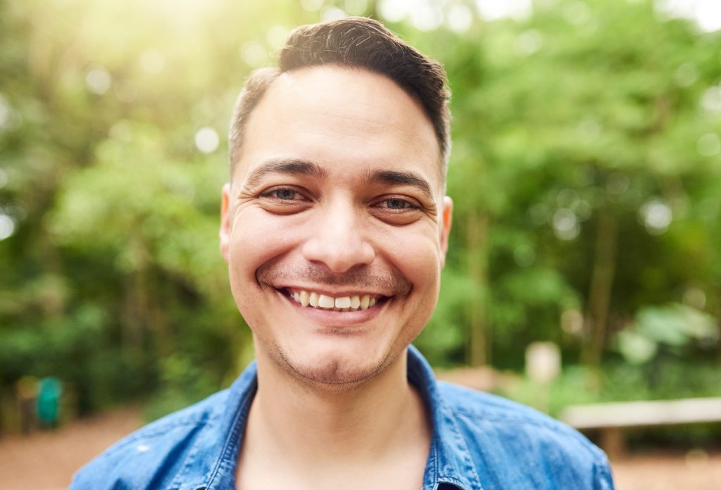 Smiling man.